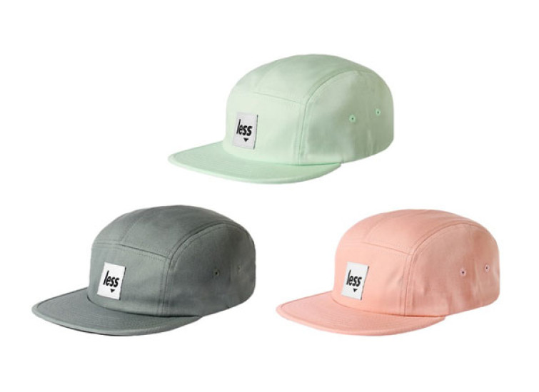 LESS - SQUARE LOGO CAMP CAP (MINT, SLATE, PEACH)